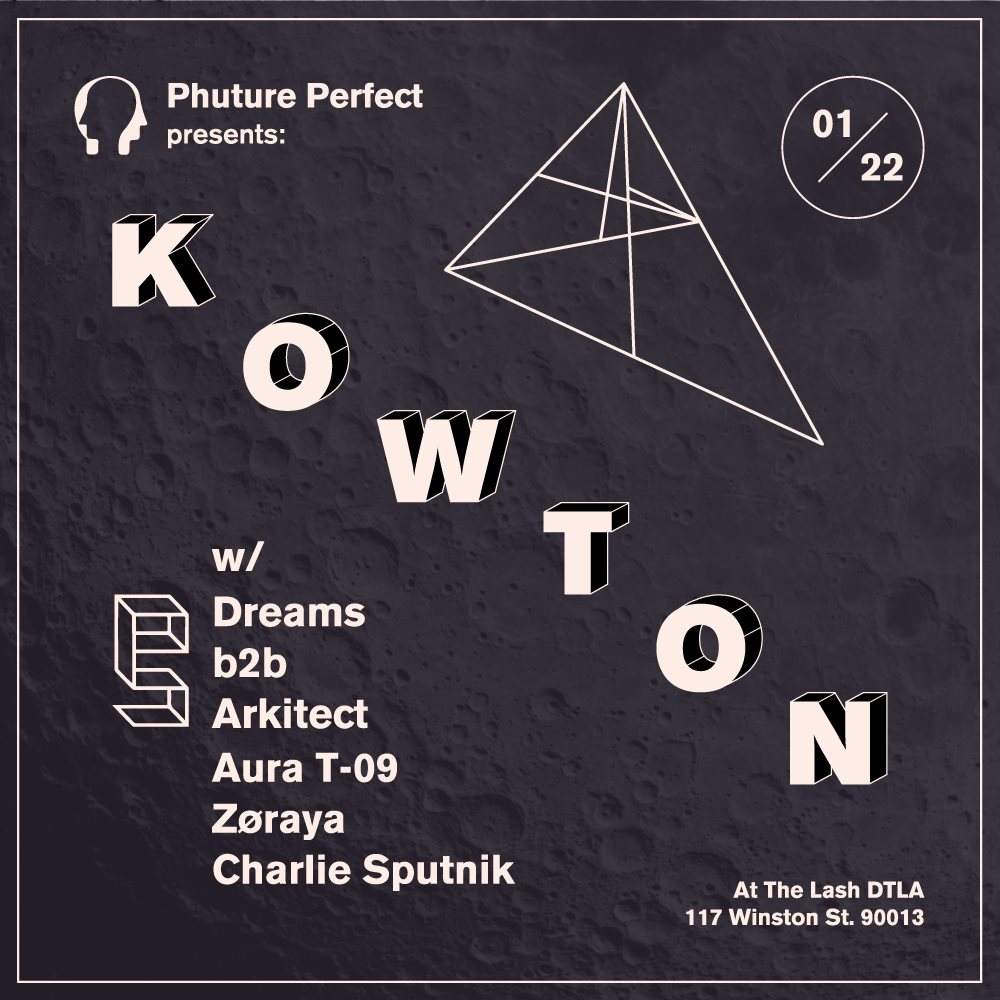 Phuture Perfect w Kowton, Dreams & Arkitect Residents - Página frontal