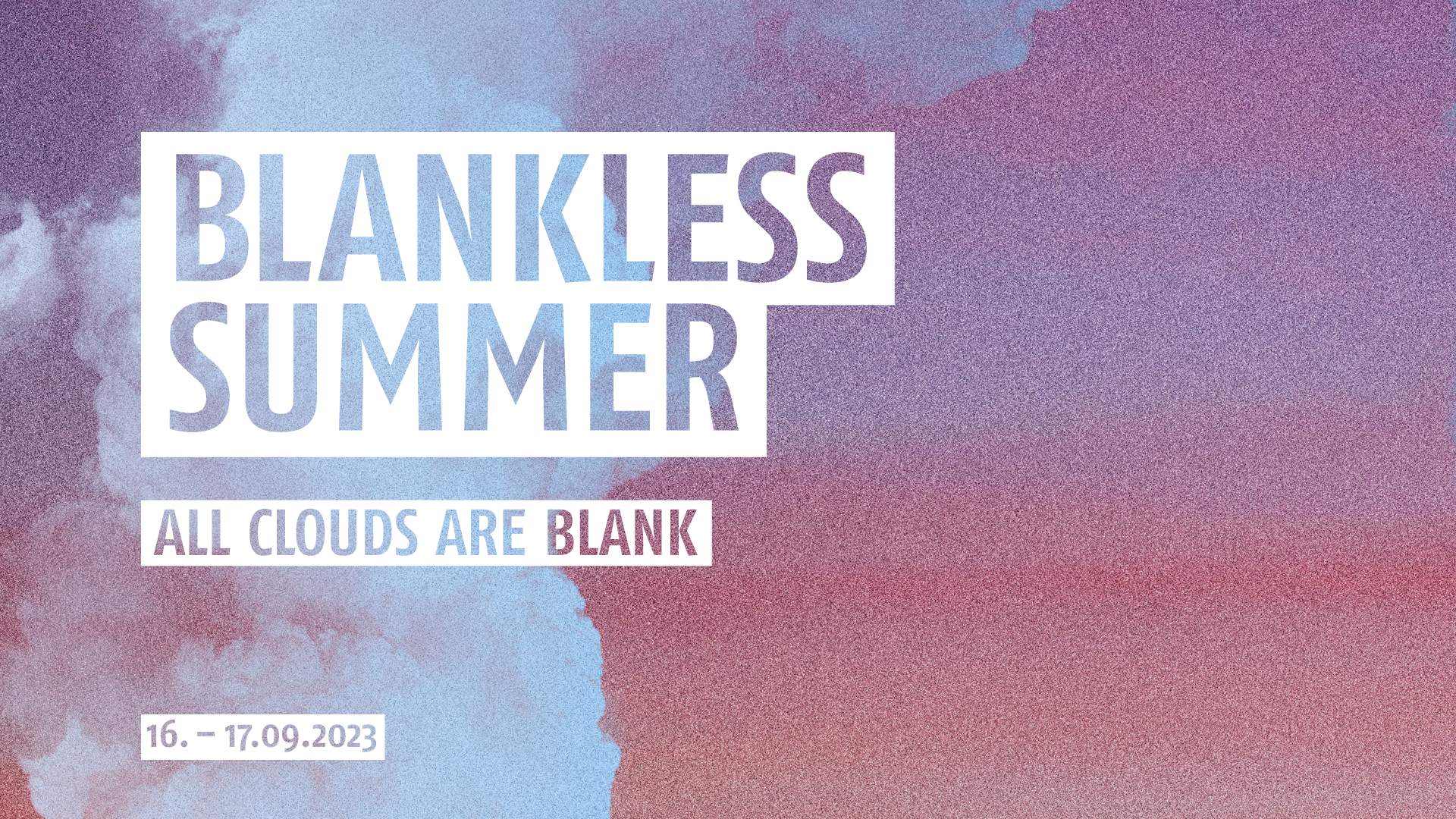 BLANKLESS SUMMER - フライヤー表