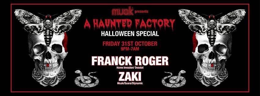 Muak presents the Haunted Factory with Franck Roger - Página frontal