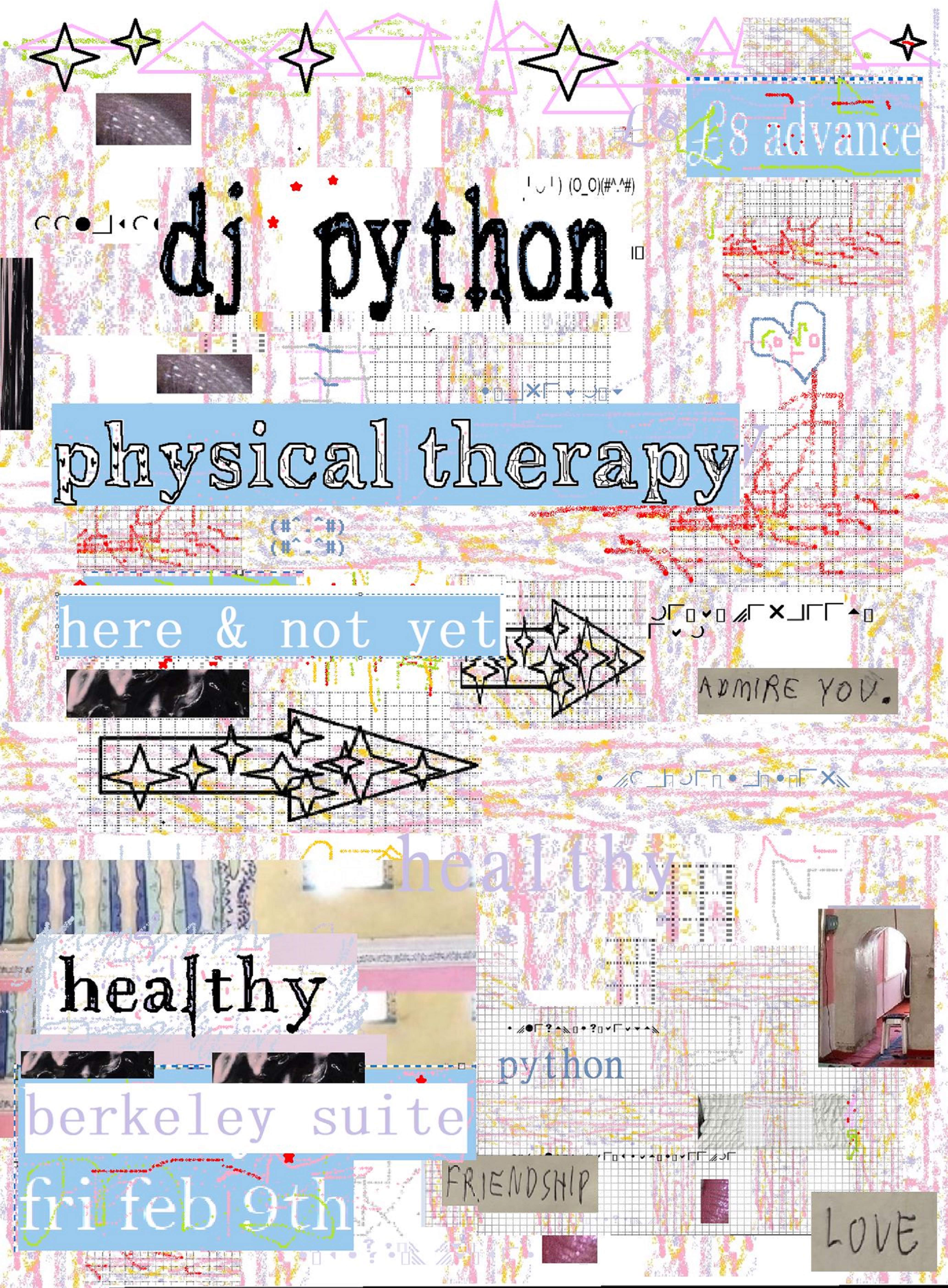 HEALTHY w DJ Python 4 hr set + here & not yet - フライヤー表