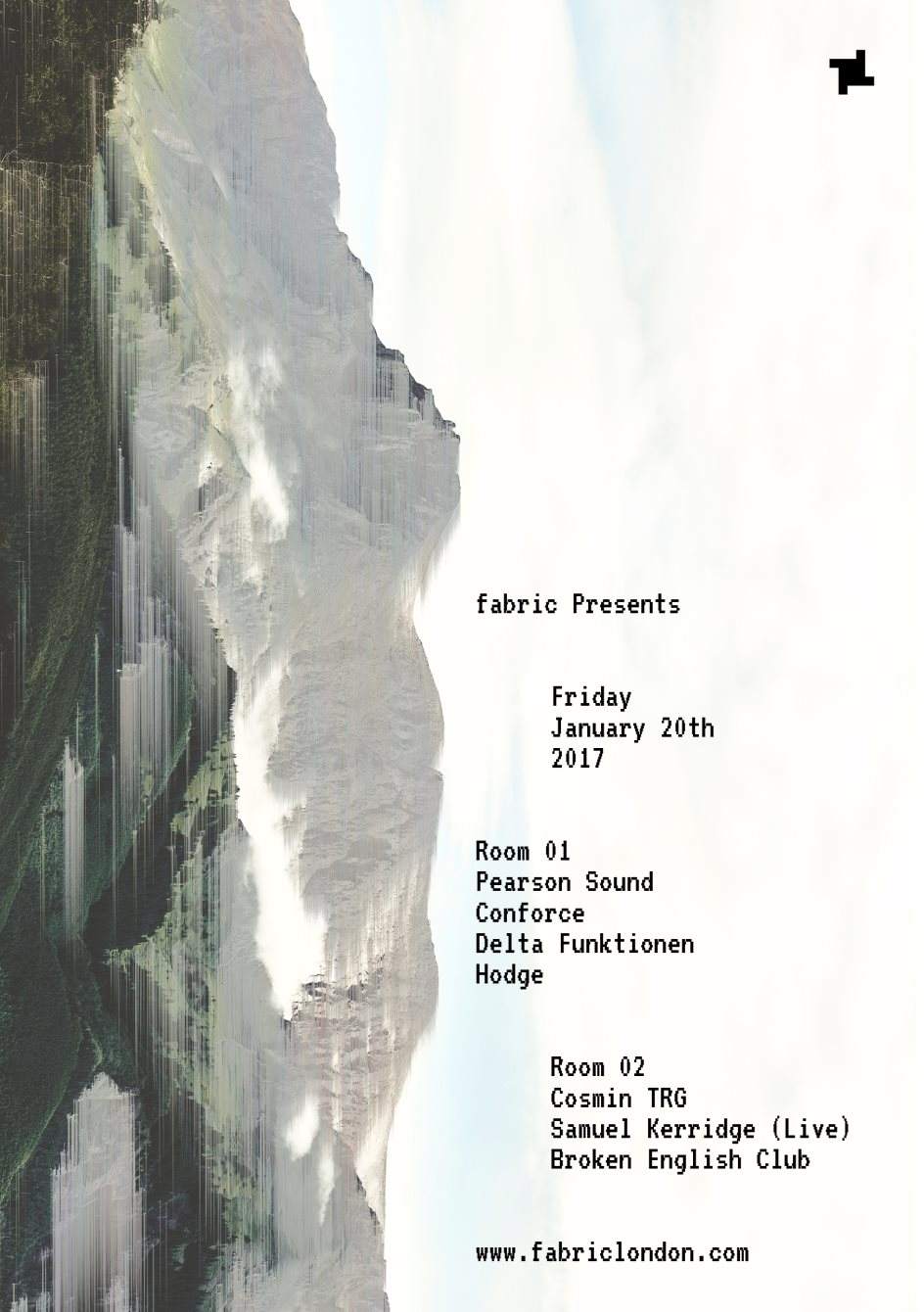 Fabric presents: Pearson Sound, Delta Funktionen, Cosmin TRG & More - Página frontal