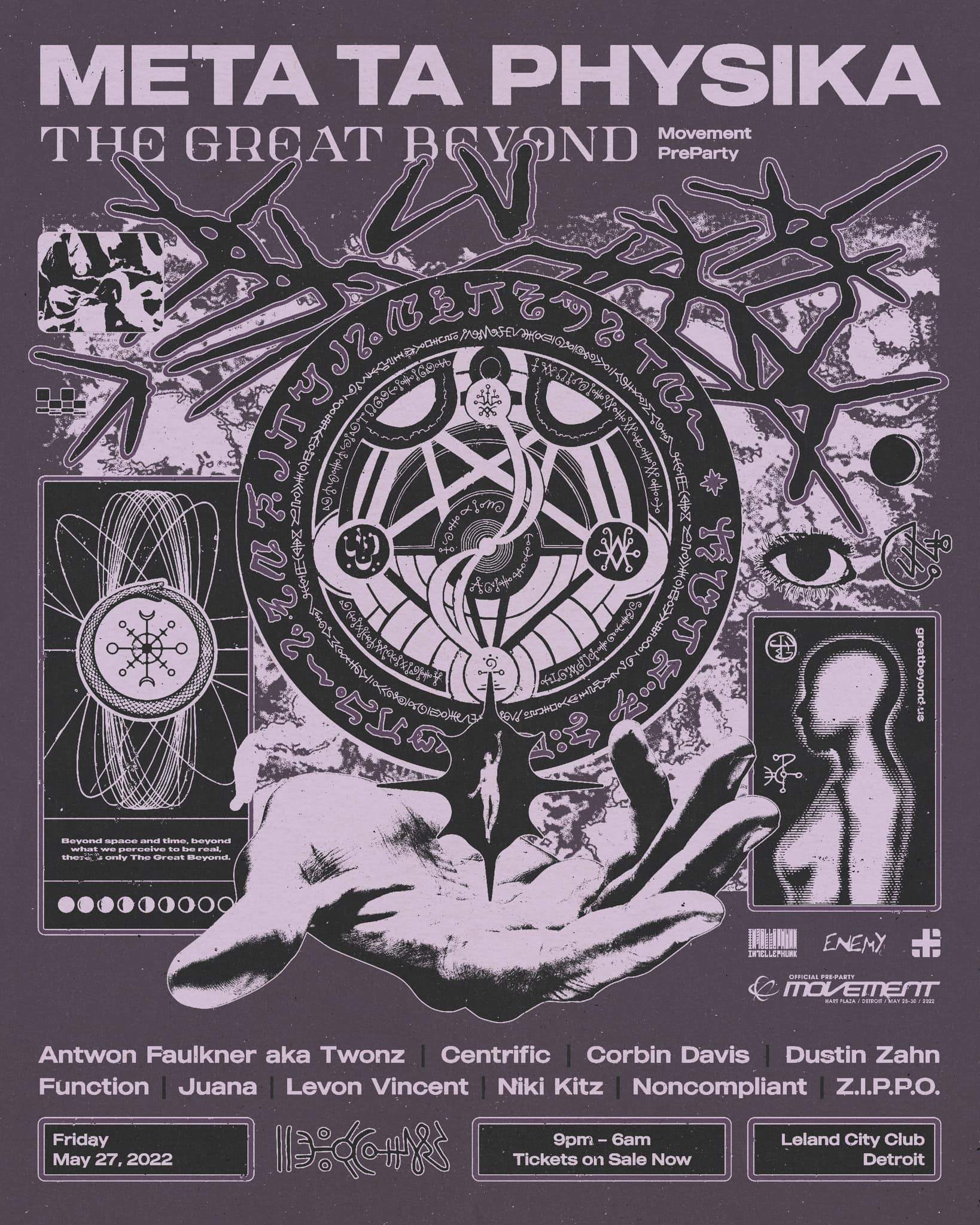 Meta Ta Physika - The Great Beyond - Official Movement Pre-Party - フライヤー裏