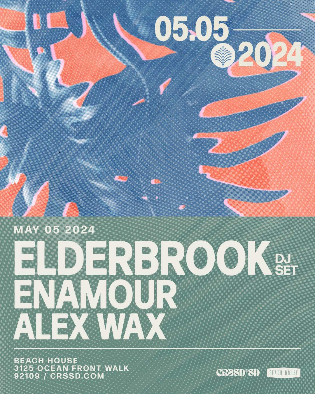 FNGRS CRSSD presents Palms Beach Club with Elderbrook + Enamour - フライヤー表