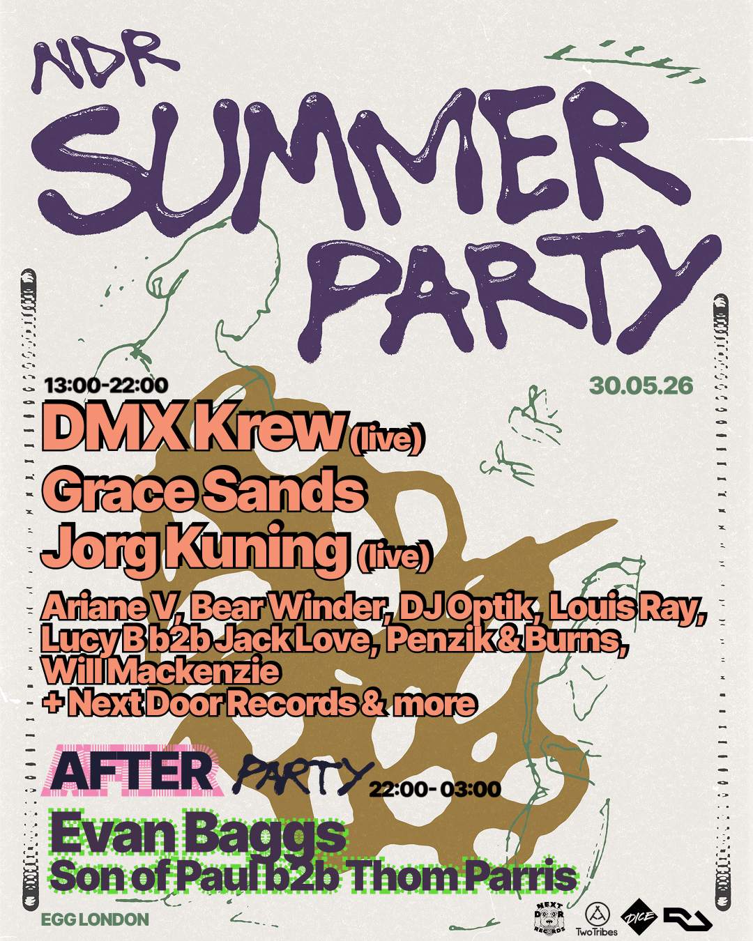 NDR Summer Party with DMX Krew (live), Jorg Kuning (live), Grace Sands ...