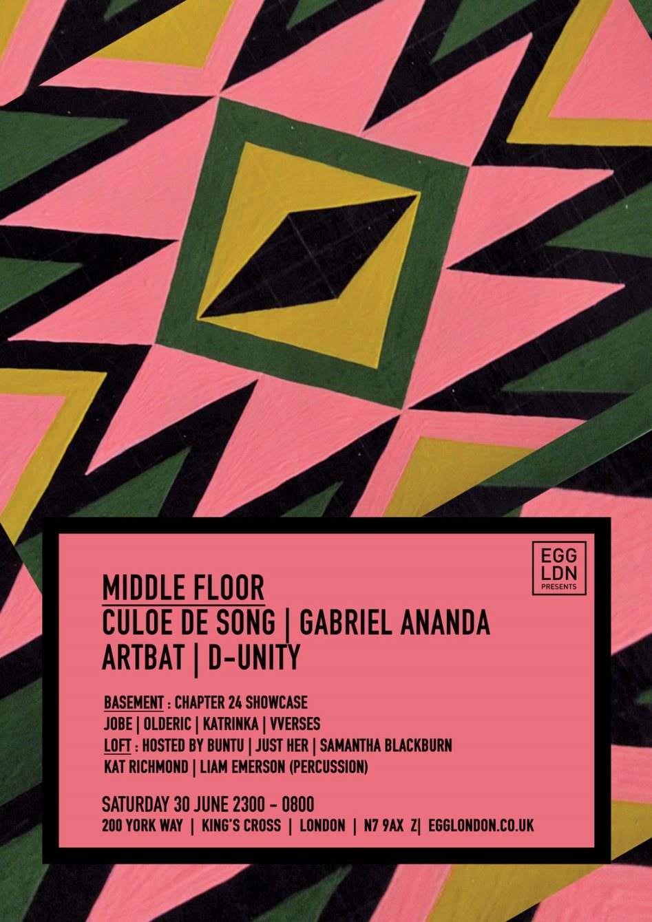 EGG presents: Culoe De Song, Gabriel Ananda, D-Unity, Chapter 24 - Página frontal