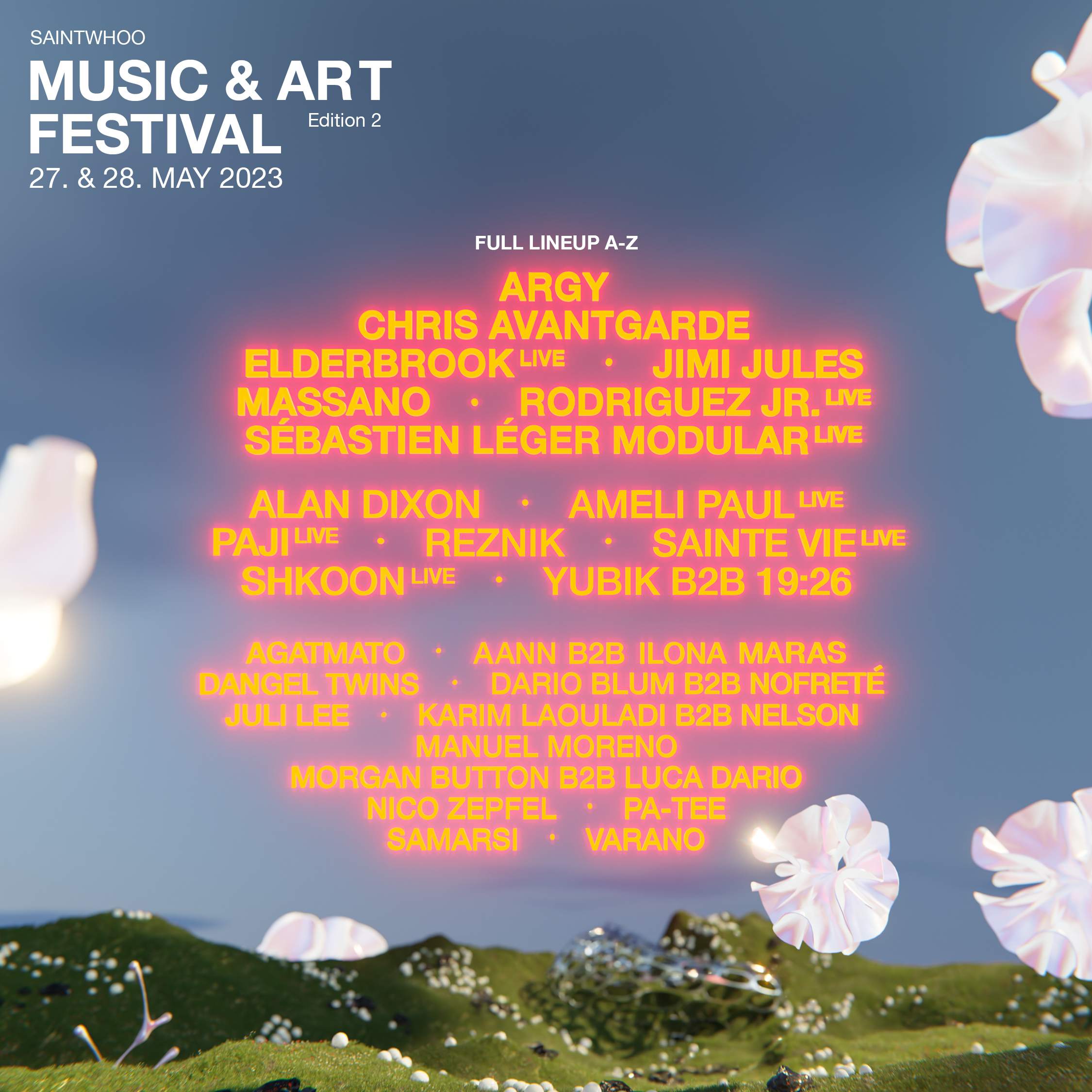 saintwhoo - Music & Art Festival 23 - フライヤー表