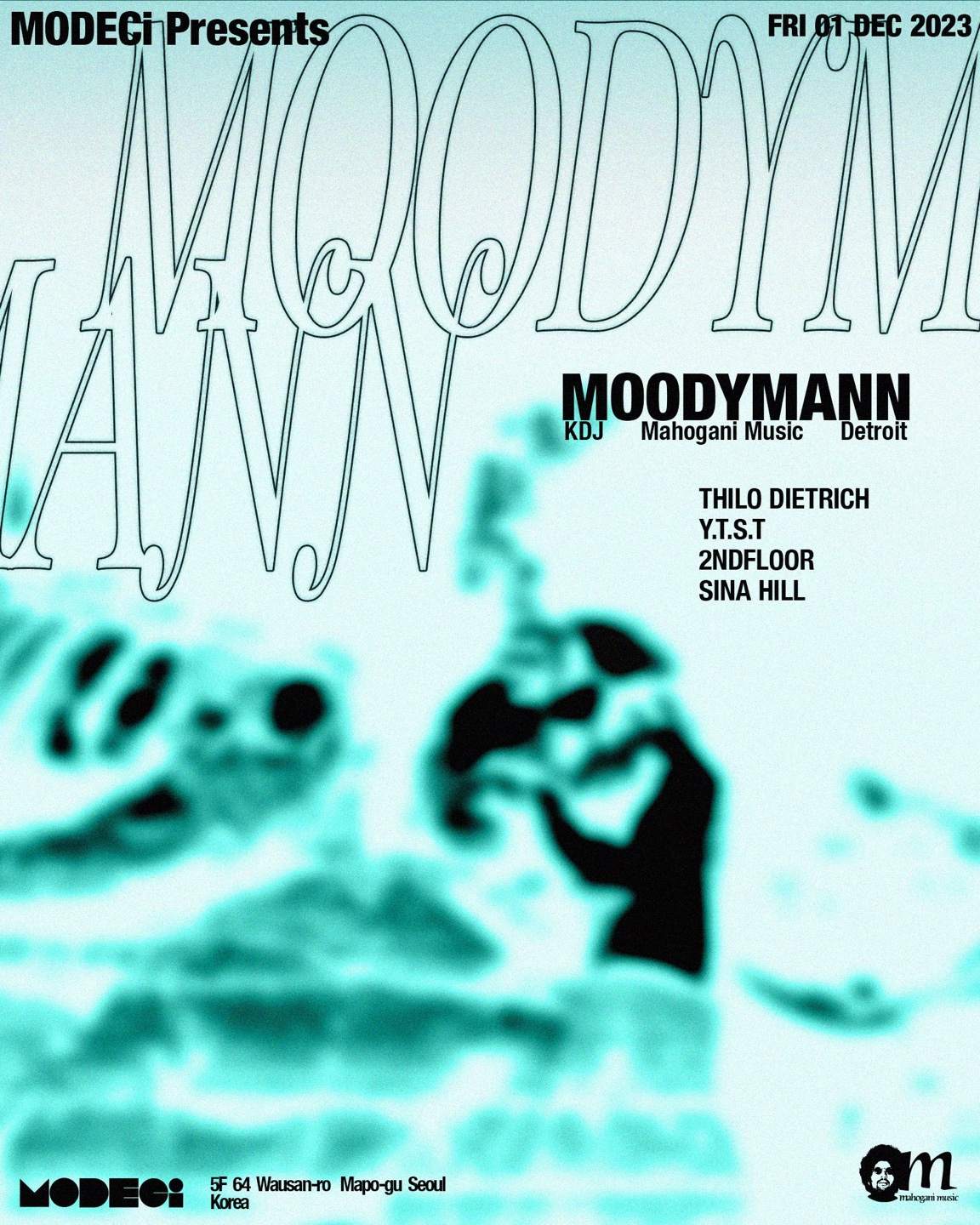 Moodymann (KDJ, Mahogani Music / Detroit) - フライヤー裏