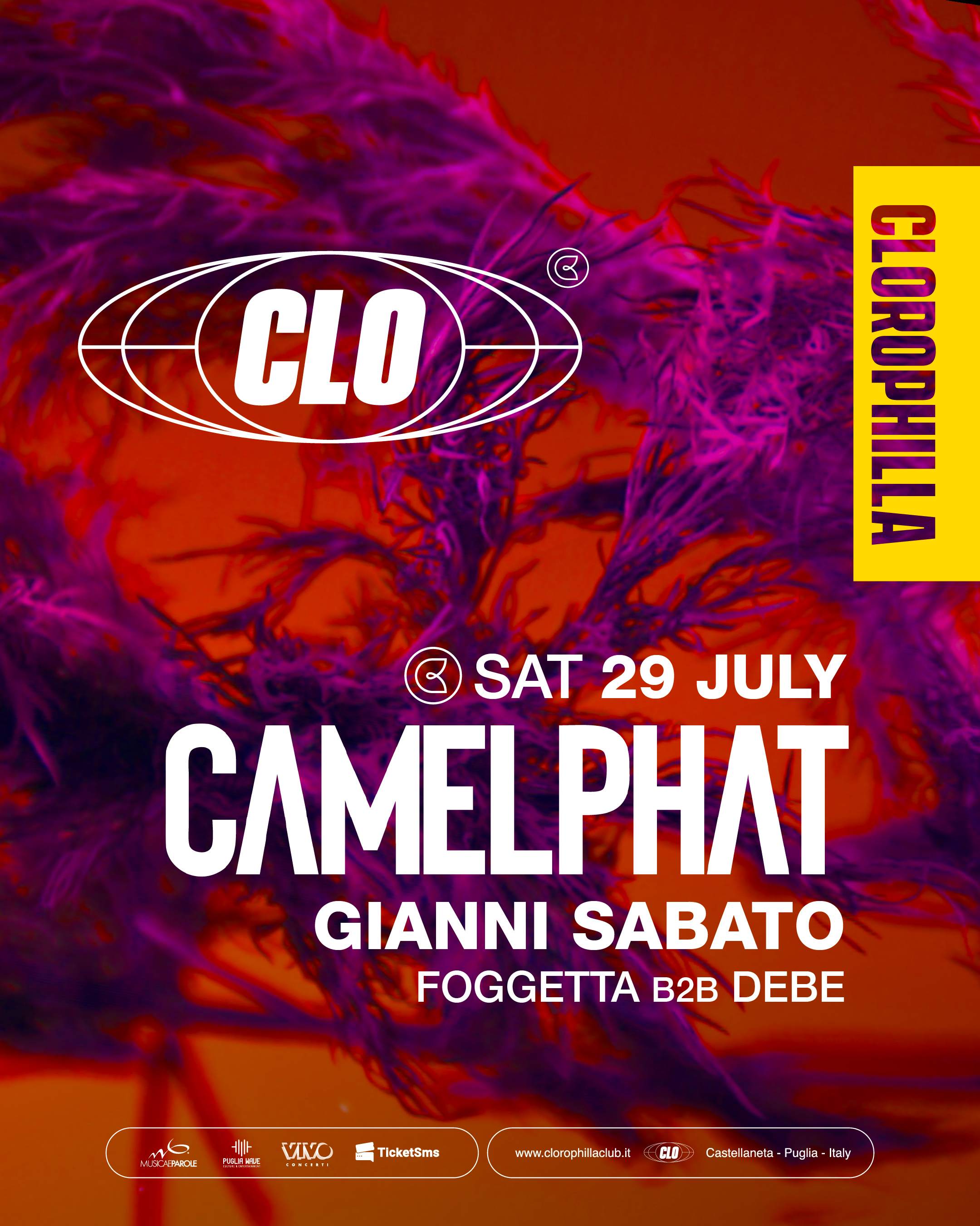 Clorophilla Club with CamelPhat, Gianni Sabato - フライヤー表