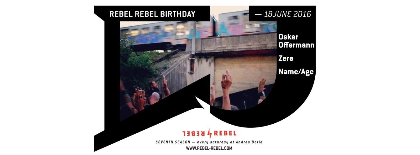 Rebel Rebel B-day with Oskar Offermann - フライヤー表