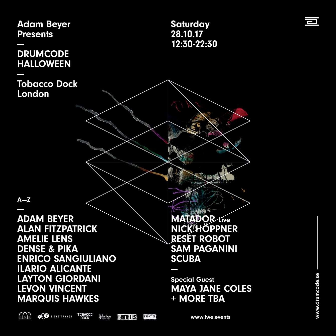 Drumcode Halloween 2017 at Tobacco Dock, London