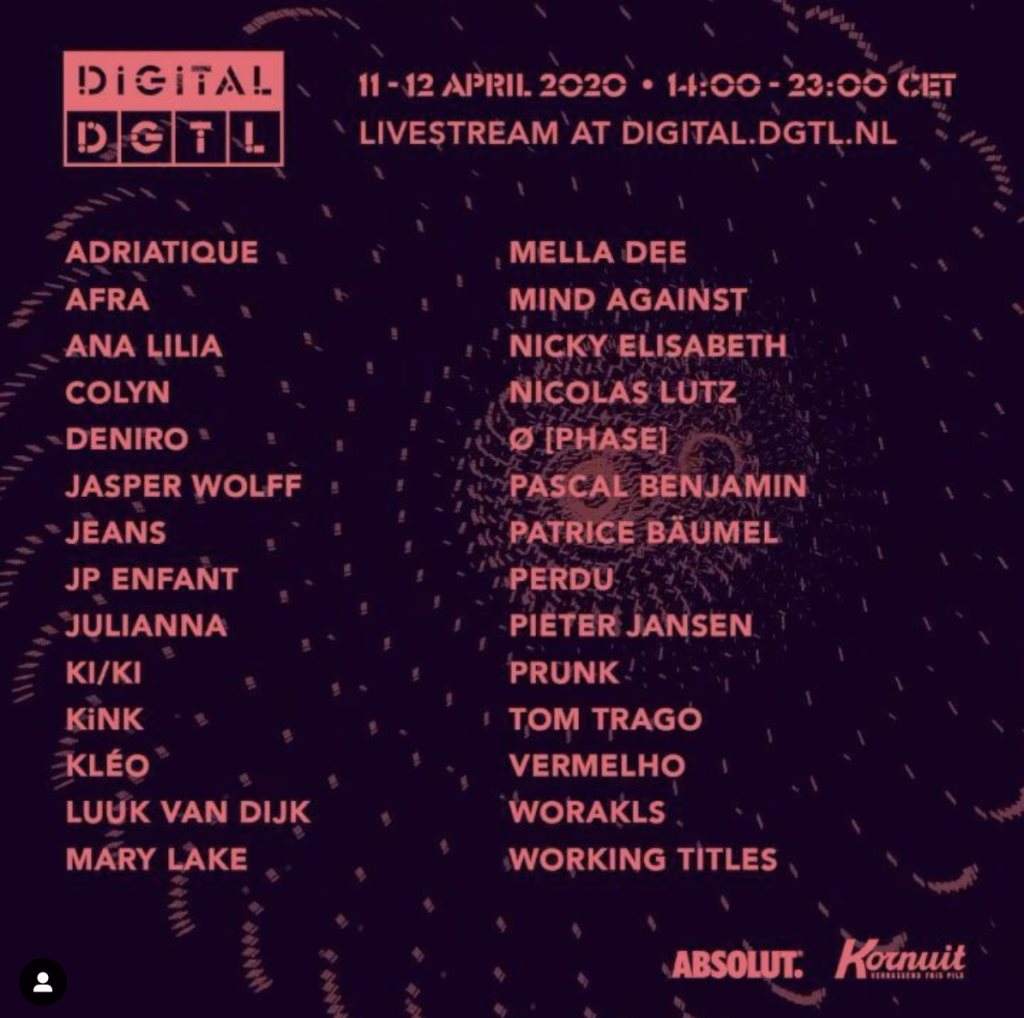 Digital DGTL Festival - Página frontal