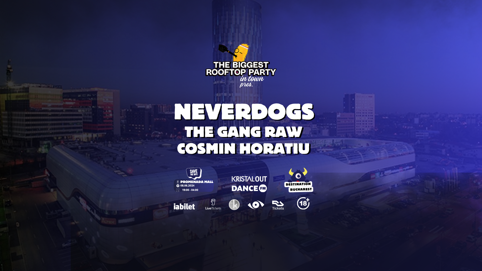 The Biggest Rooftop Party in Town w. Neverdogs - フライヤー裏