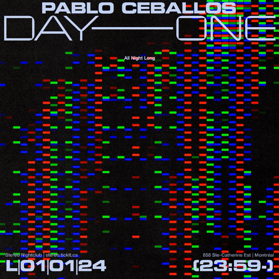 Day 1: Pablo Ceballos (All Night Long) - フライヤー表