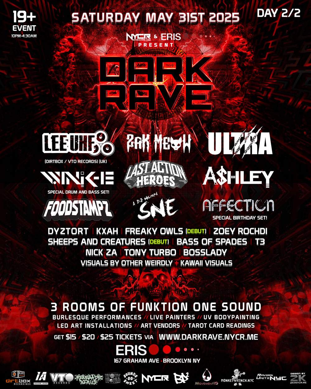 Dark Rave 2025 -- Day 1 at Eris, New York City