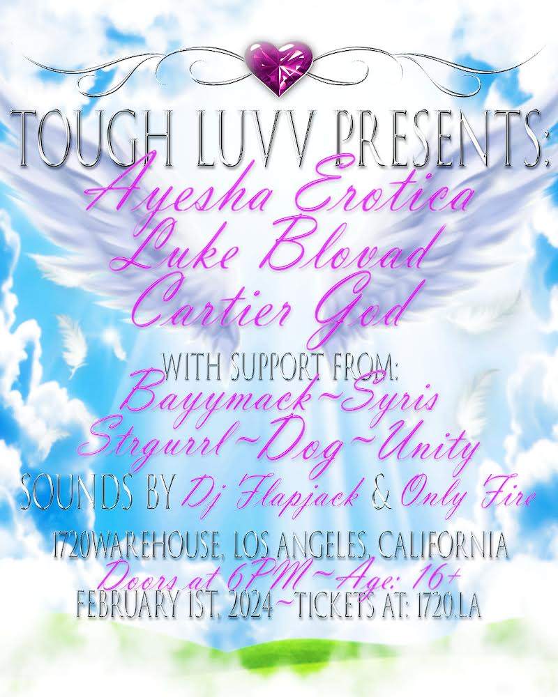 Ayesha Erotica, Luke Blovad, Cartier God & More Live at 1720, Los Angeles