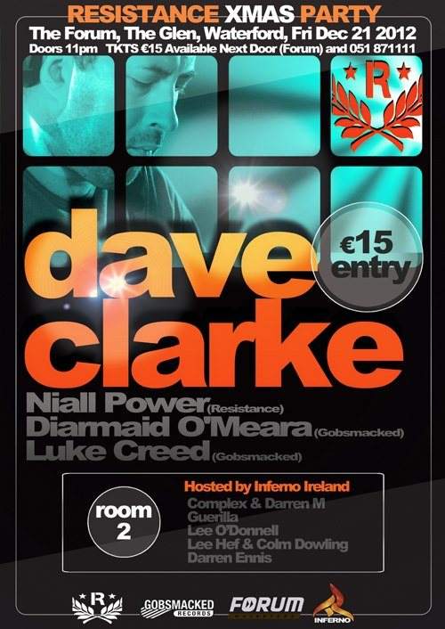 Resistance Xmas Party with Dave Clarke - フライヤー表