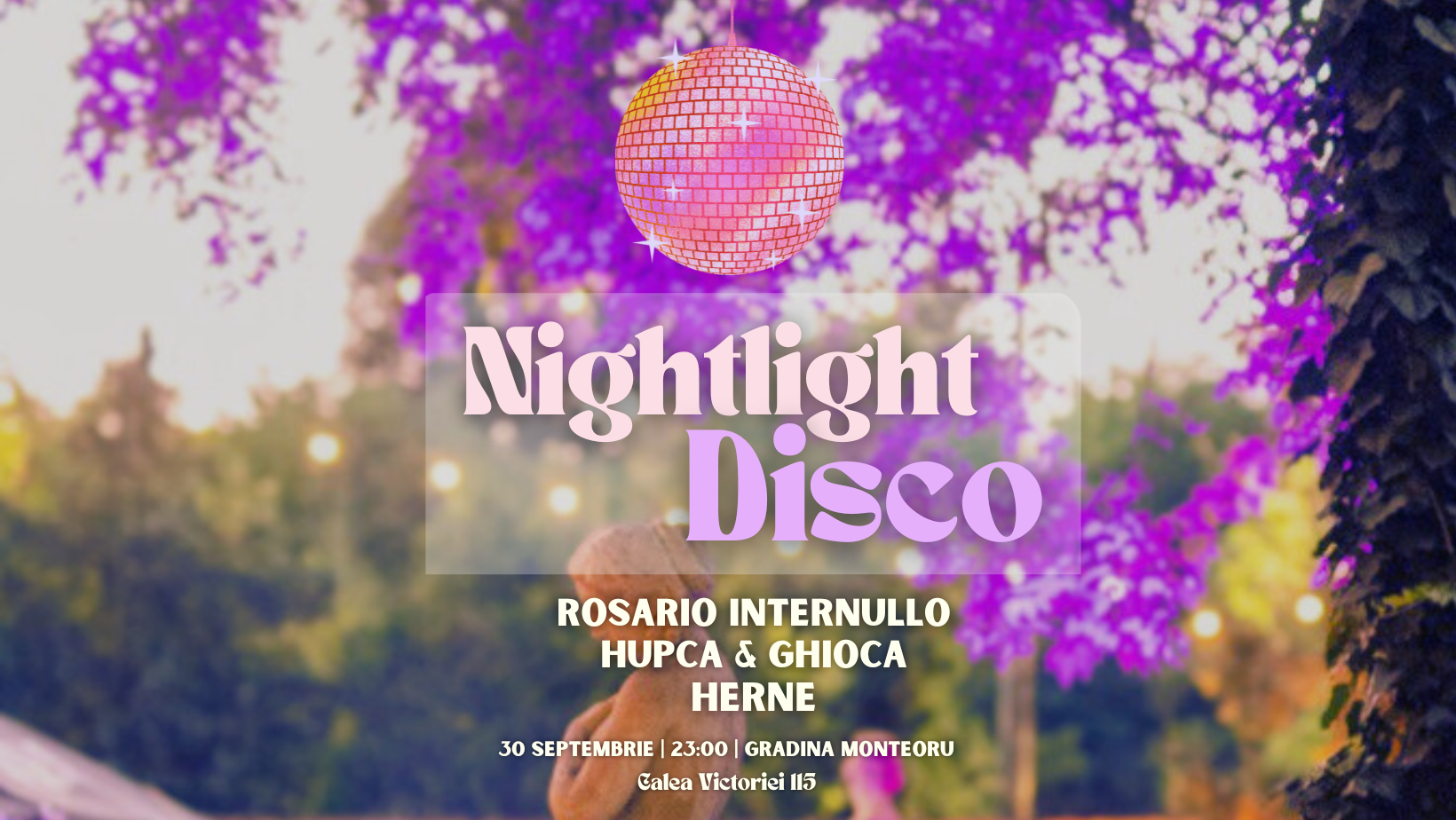 Nightlight Disco with Rosario Internullo, Hupca & Ghioca, Herne - フライヤー表