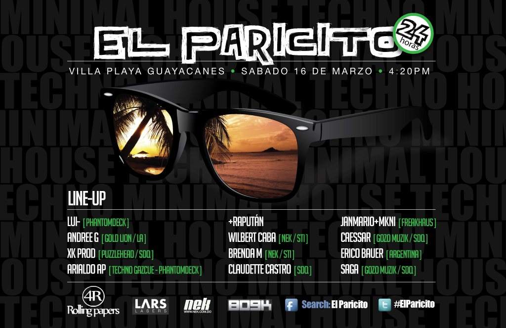 El Paricito: 24 Hours of Electronic Music and Good Vibes - フライヤー表
