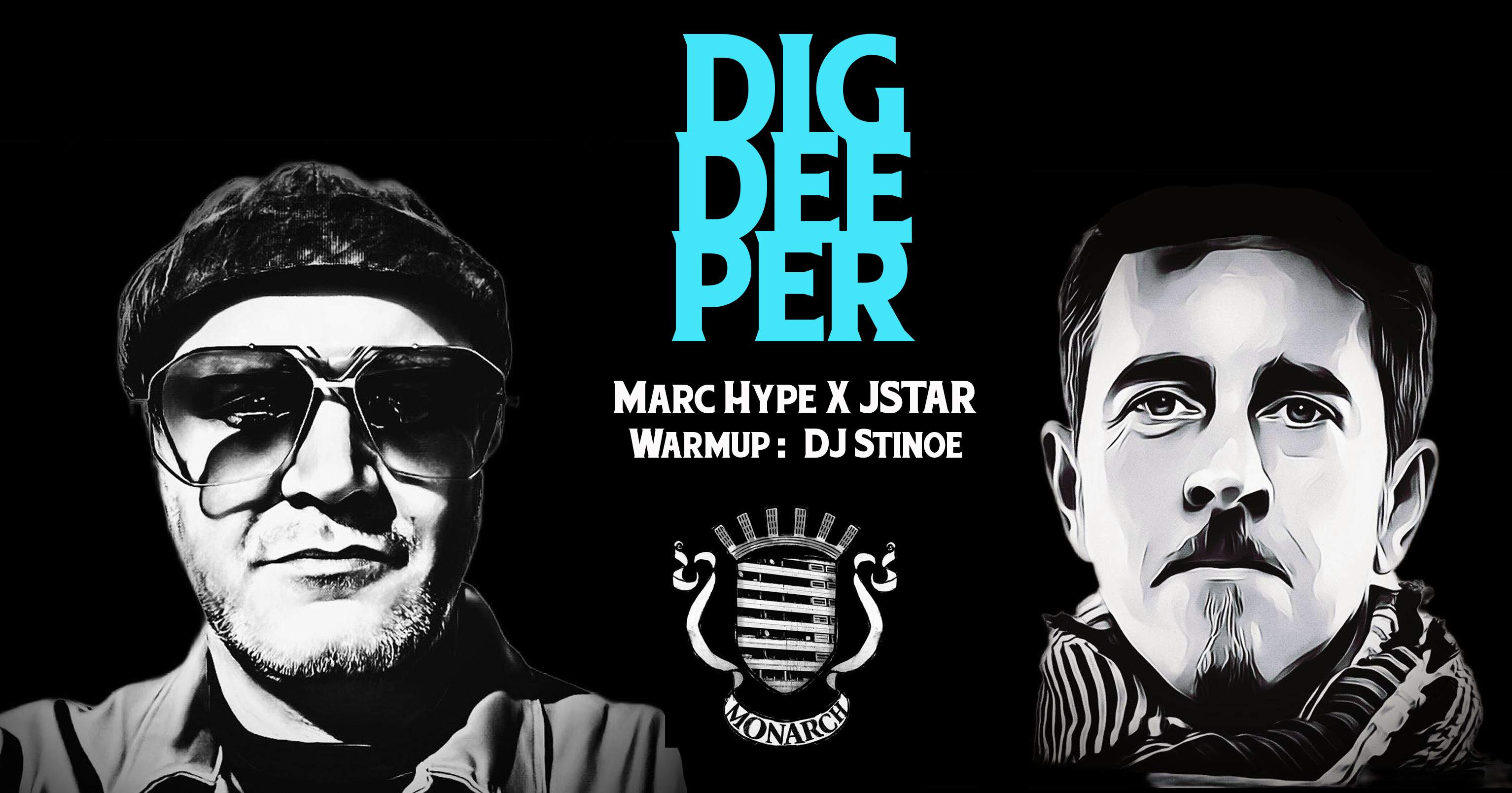 DIG DEEPER - Marc Hype (Dusty Donuts) x Jstar - フライヤー裏