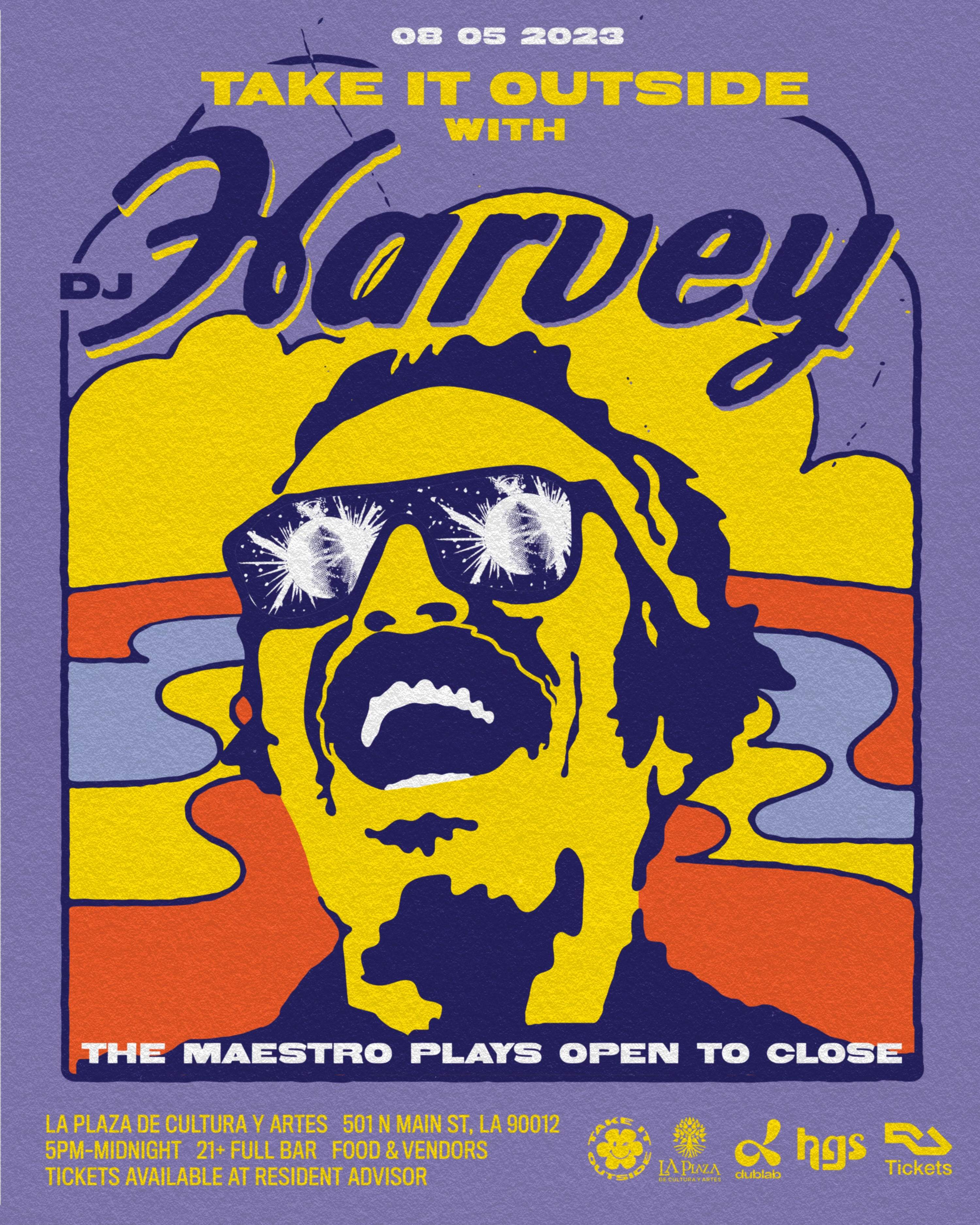 Take it Outside with DJ Harvey at La Plaza de Cultura y Artes, Los