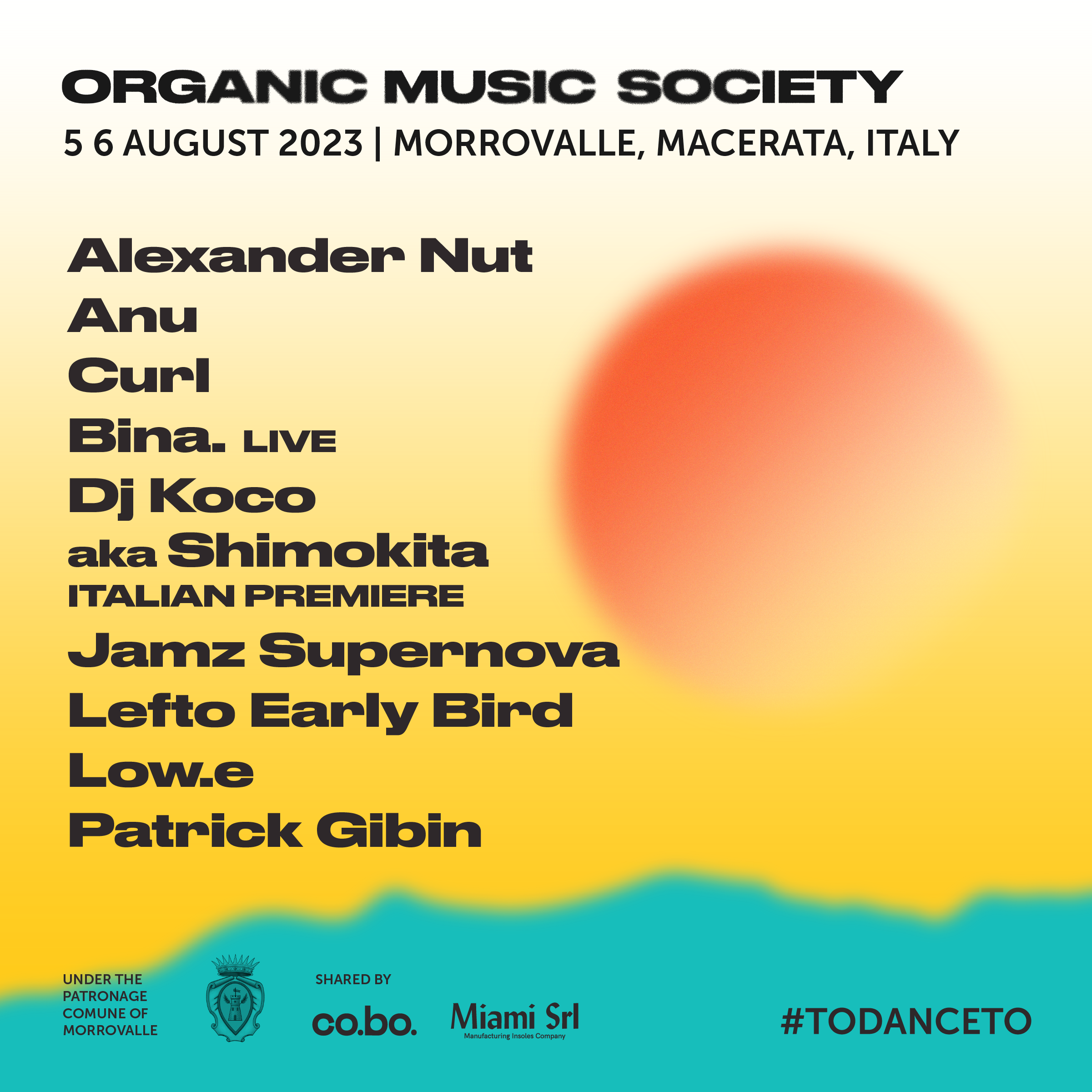 Organic Music Society 2023 - Página frontal