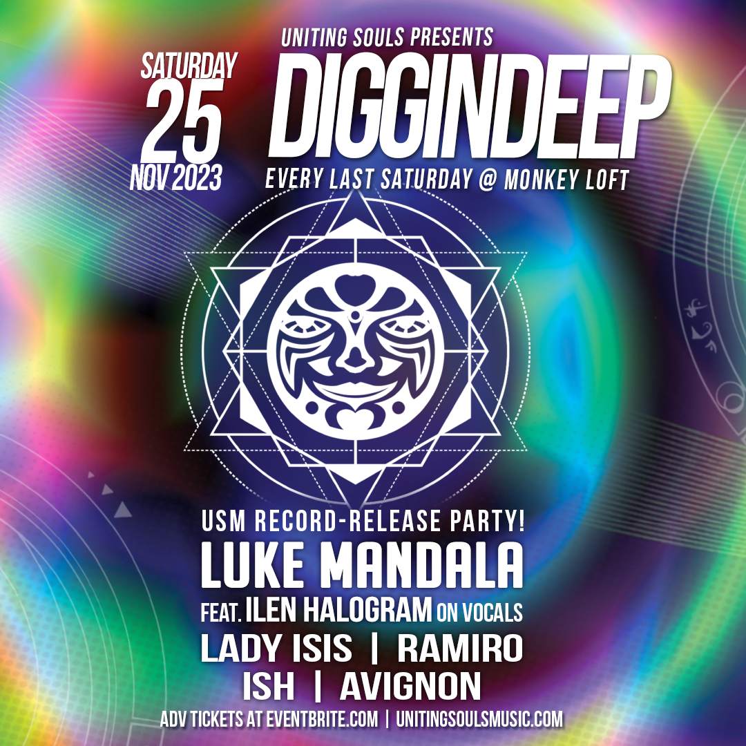 Diggin Deep: Luke Mandala: Uniting Souls Record-Release Party - Página frontal