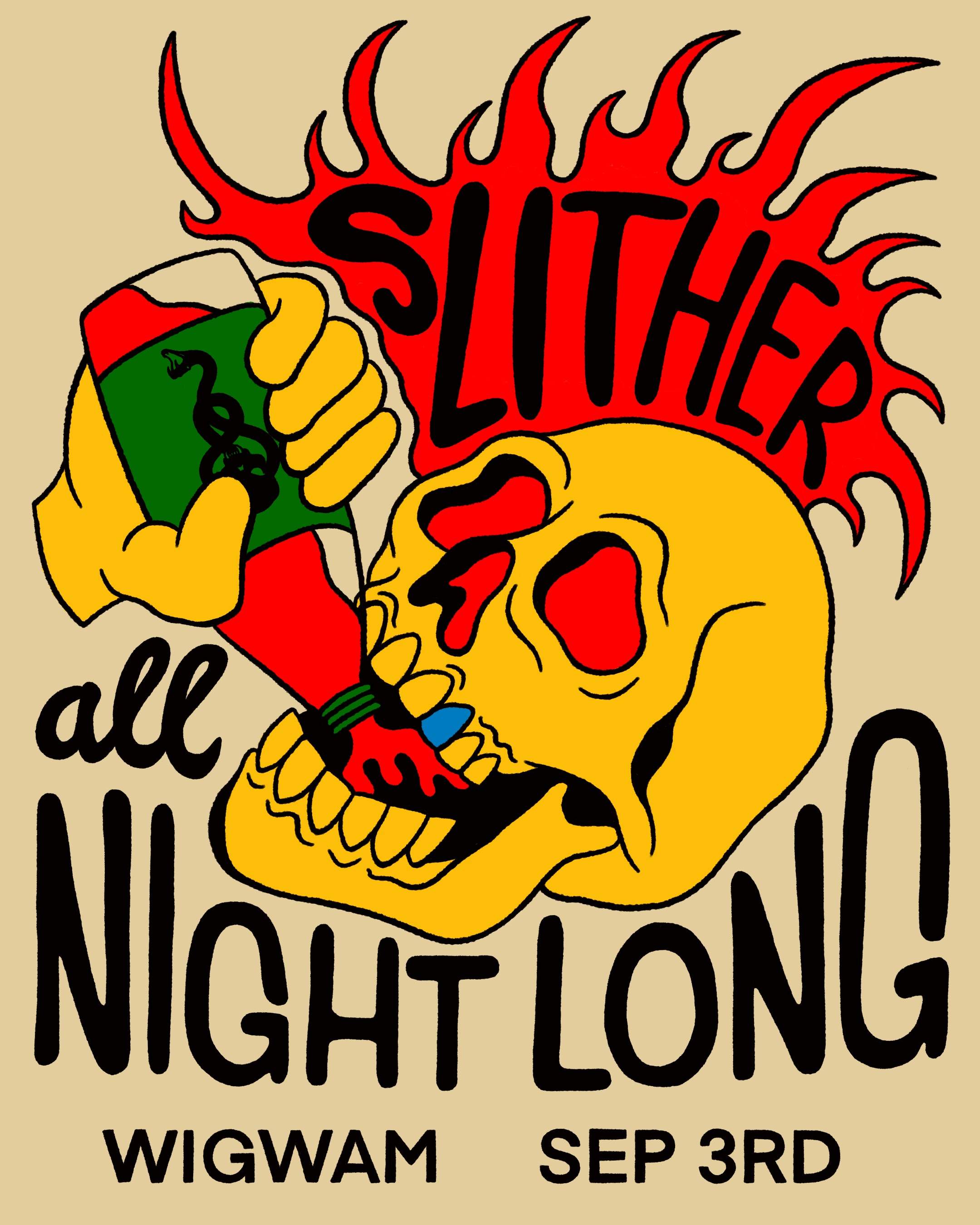 Slither All Night Long - Página frontal