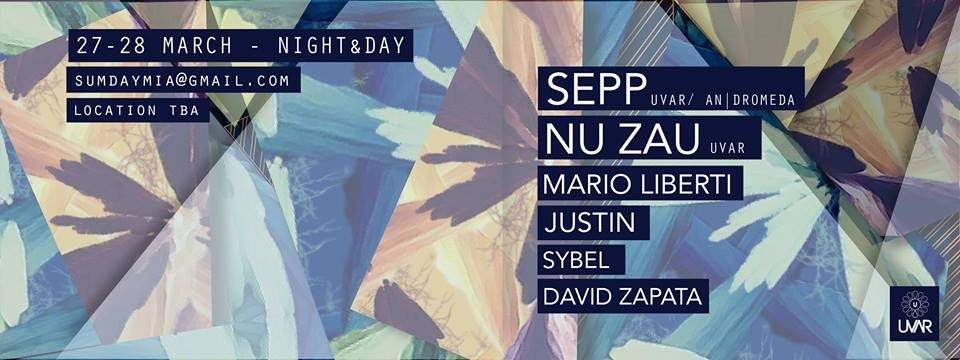 SUM-Day In MIA with Sepp, Nu Zau & Friends (Day & Night) - Flyer front