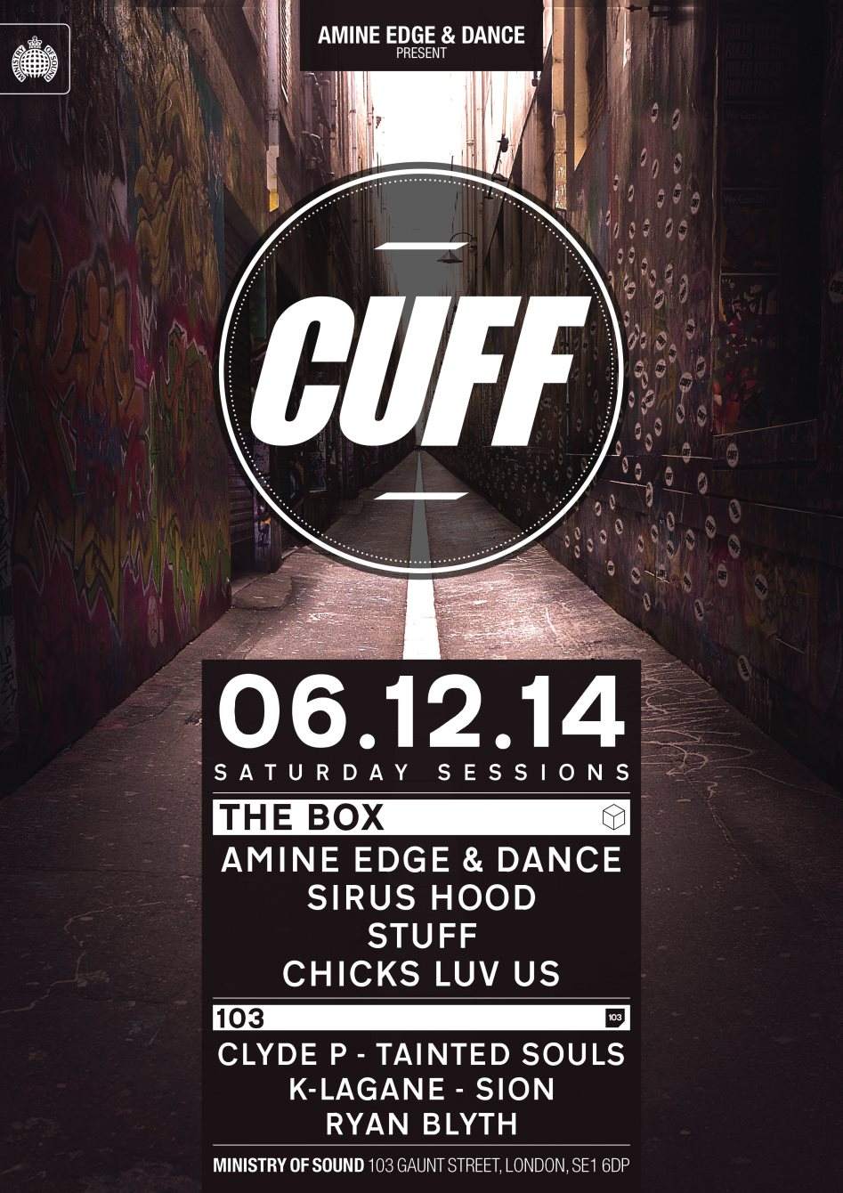 Cuff: Amine Edge & Dance + Stuff + Chicks Luv Us + Sirus Hood - Página frontal