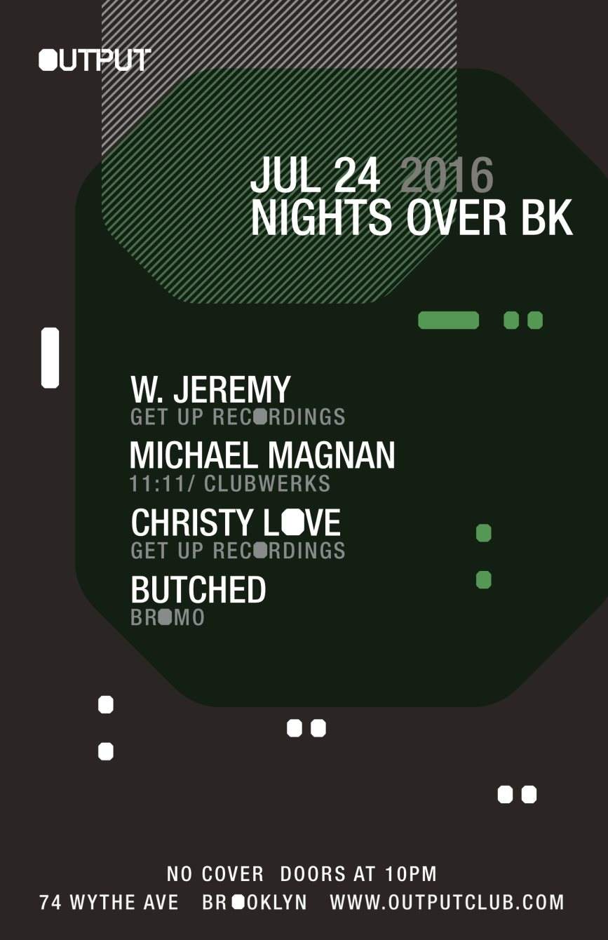 Nights Over BK - W. Jeremy/ Michael Magnan/ Christy Love/ Butched - Página frontal