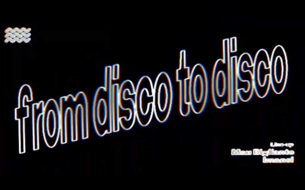From Disco to Disco en RIO - フライヤー表