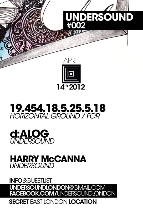Undersound #002 with 19.454.18.5.25.5.18, D:Alog and Harry Mccanna - Página trasera