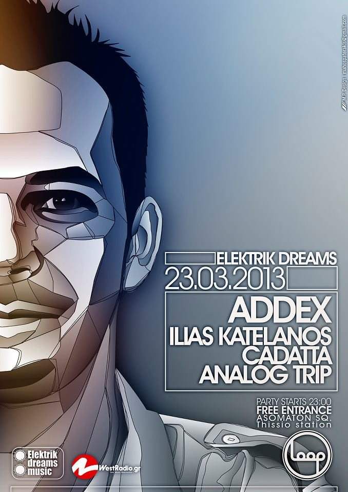 Elektrik Dreams Music Label Party with A D D E X  - Página frontal