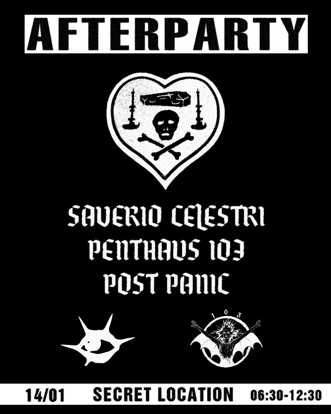 Afterparty: Penthaus103 x Post Panic - Página frontal