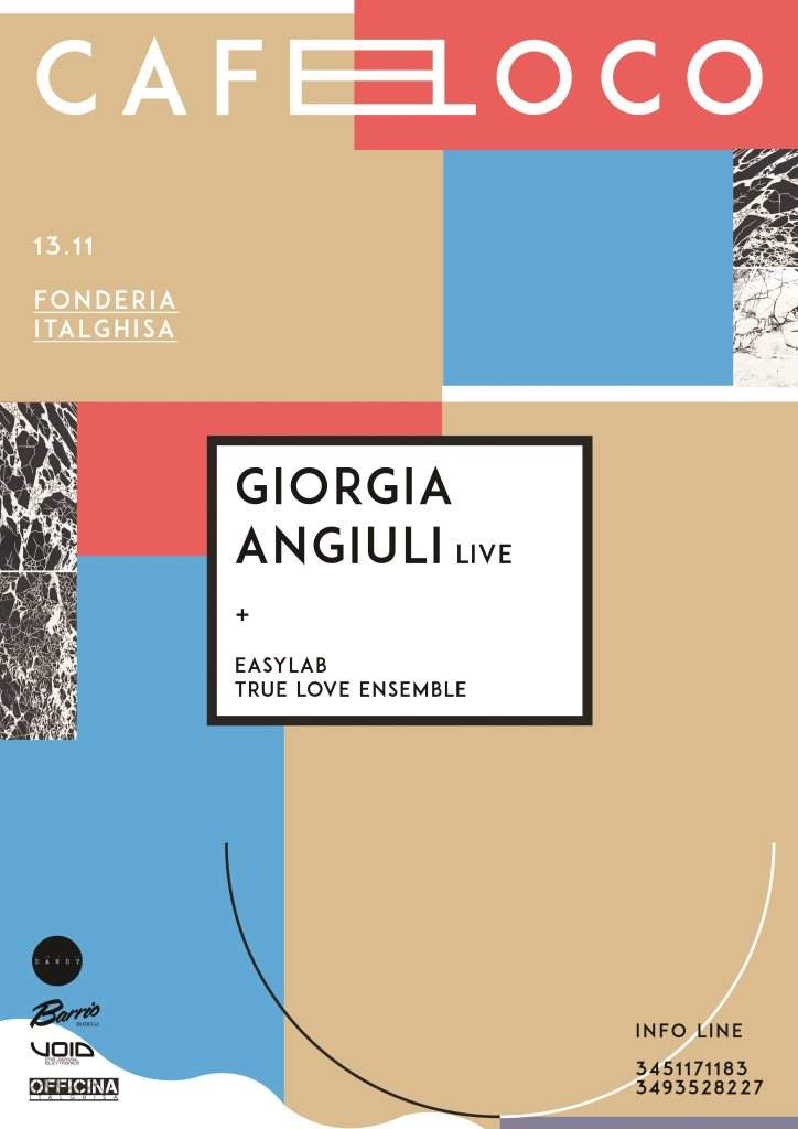 Cafeloco with Giorgia Angiuli Live, Easylab and True Love Ensemble - Página frontal