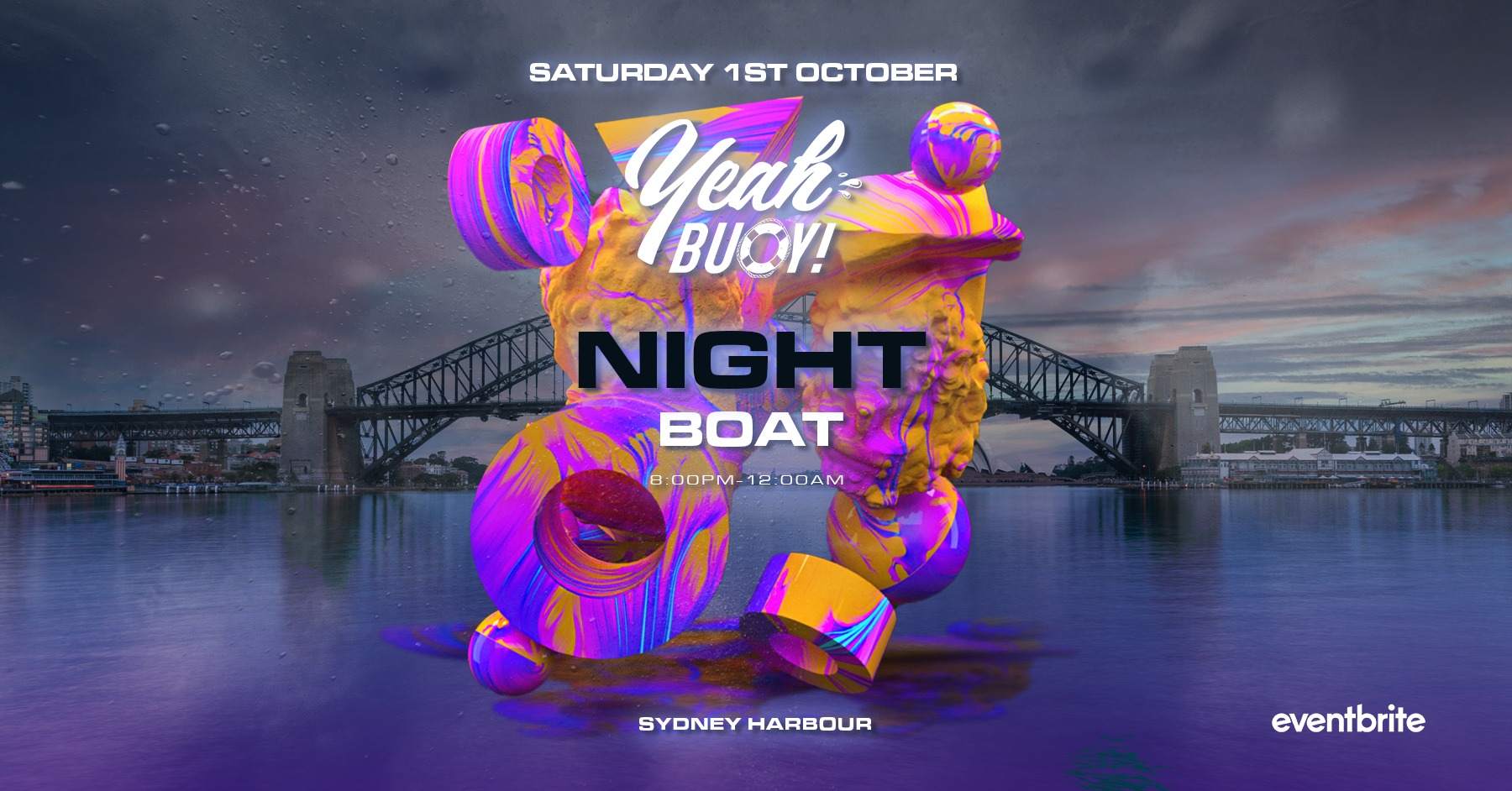 Yeah Buoy October Saturday Boat Party at Cadman Cruises, Sydney