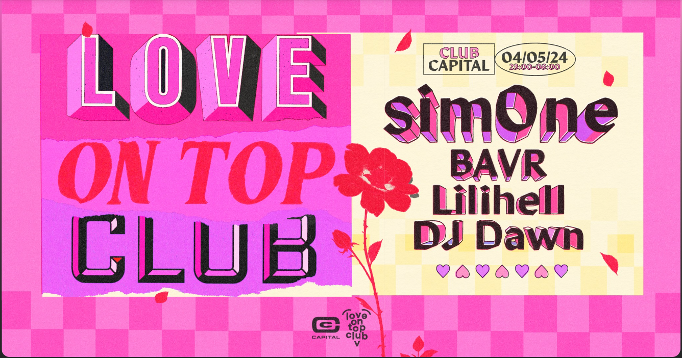 Love On Top Club ♡ with sim0ne - フライヤー表
