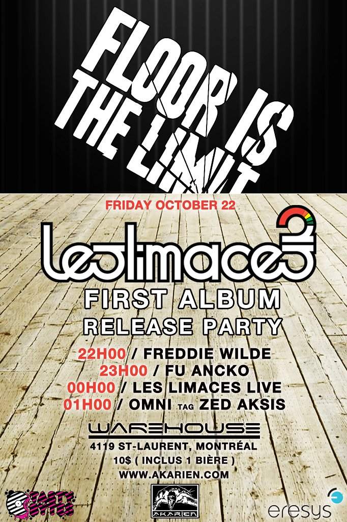 Floor Is The Limit: Les Limaces Album Release Party - Página frontal