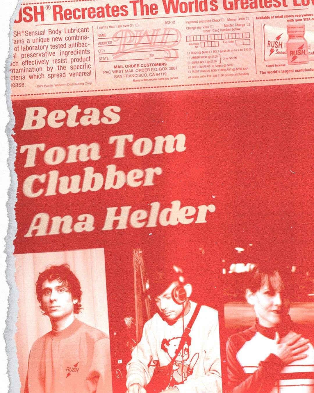 Afterdark Film & Dance presents: Ana Helder, Betas & Tom Tom Clubber - Página frontal