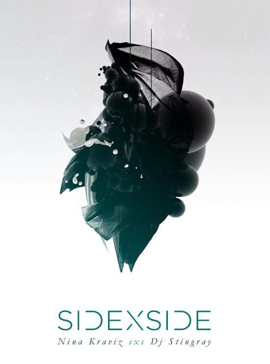 Sidexside: Nina Kraviz SXS DJ Stingray (Urban Tribe / Detroit) - フライヤー表