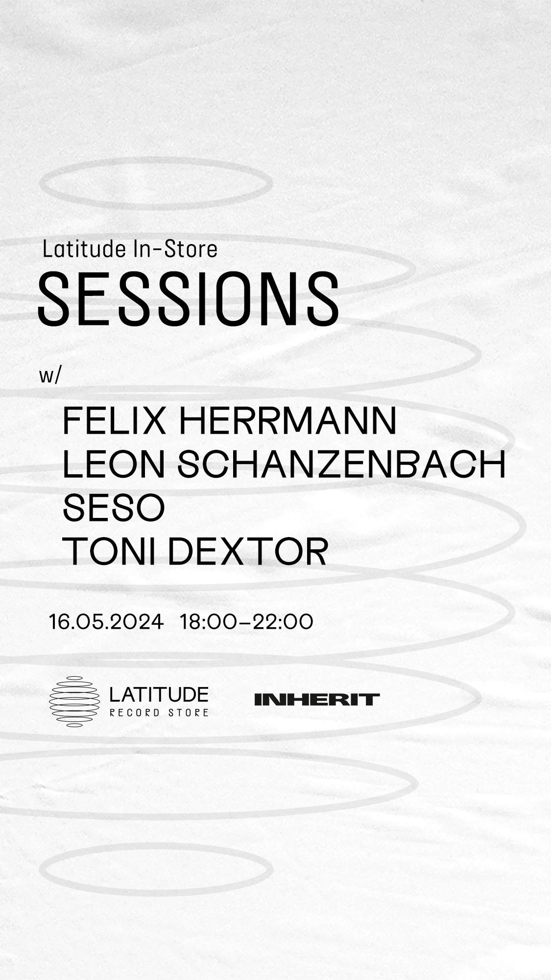 Latitude In-Store Sessions with Inherit Records - フライヤー表