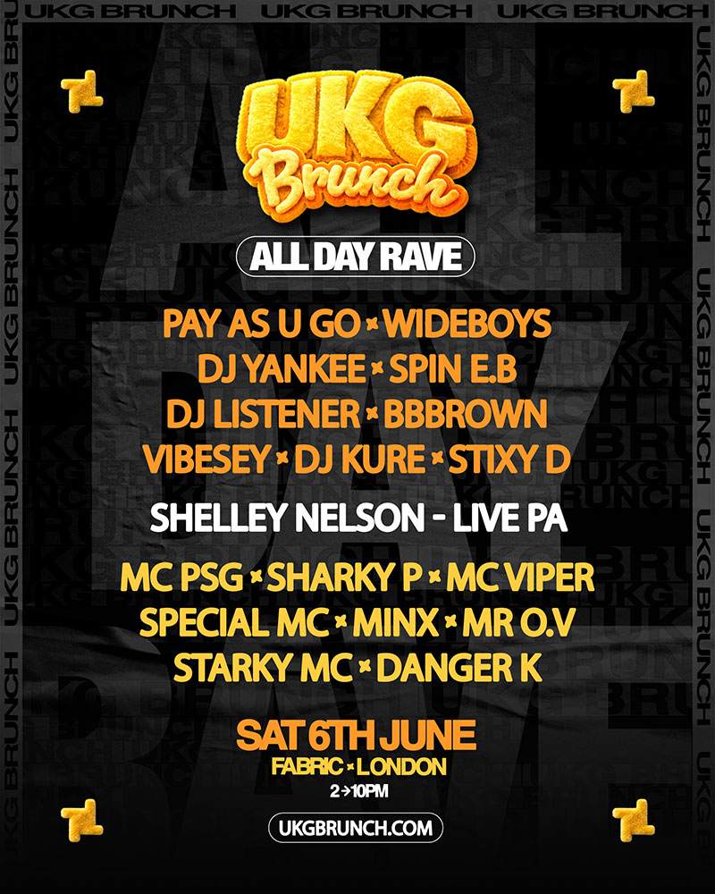 UKG Brunch - ALL DAY RAVE - fabric at fabric, London