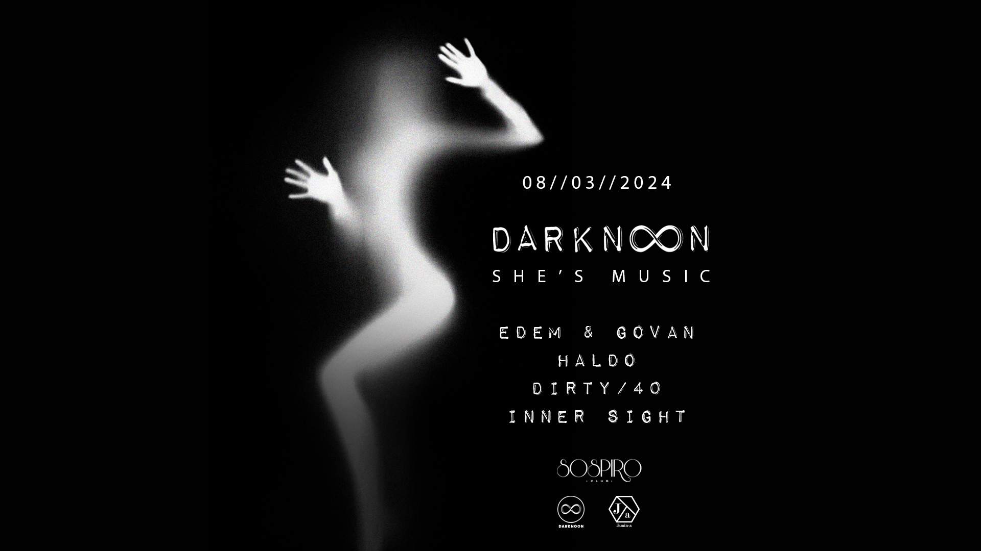 Darknoon, She's Music - フライヤー裏