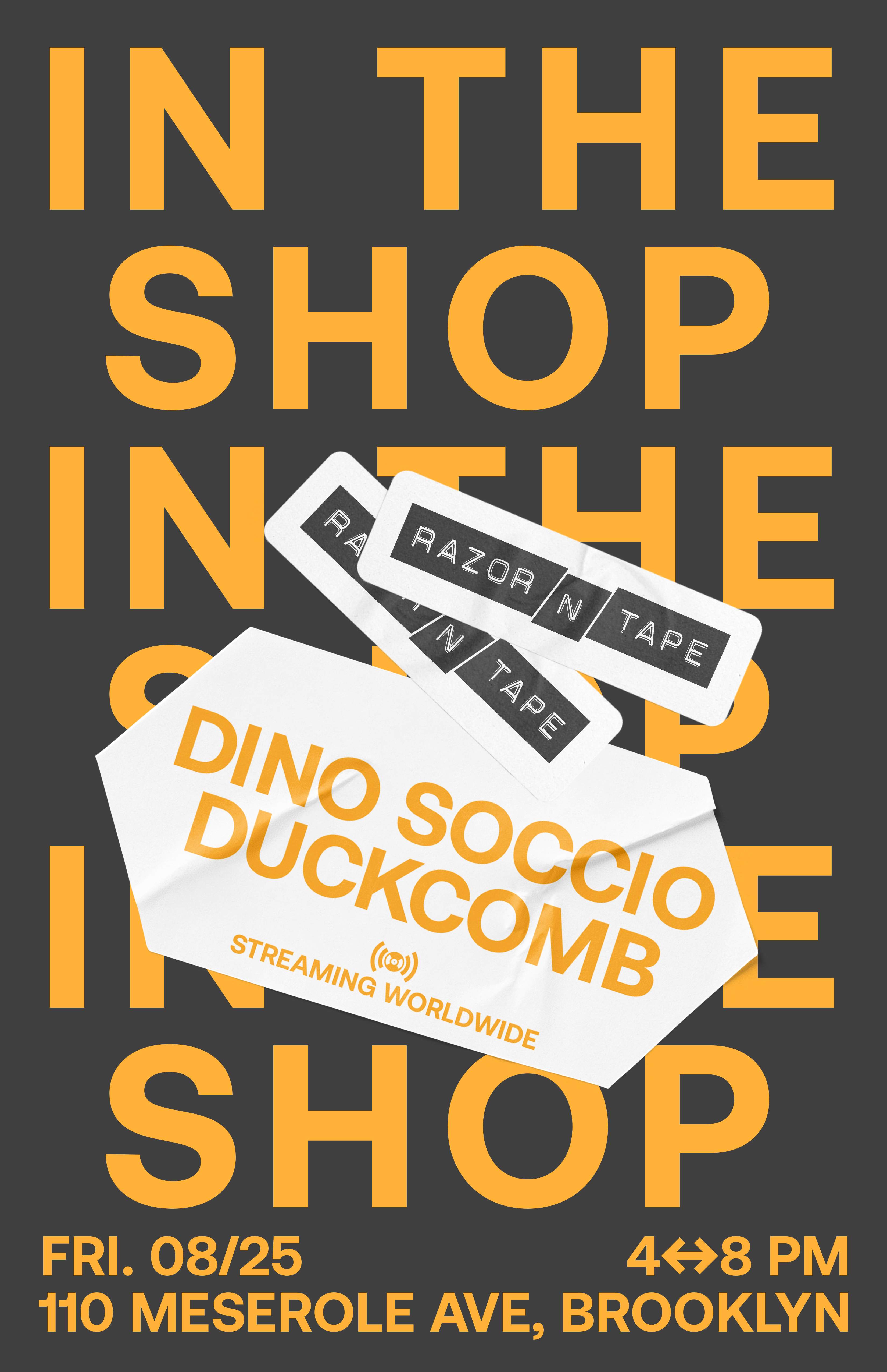 In The Shop: Dino Soccio & Duckcomb - Página frontal