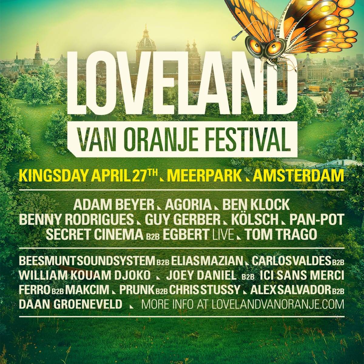 Loveland van Oranje Festival 2016 - Página frontal