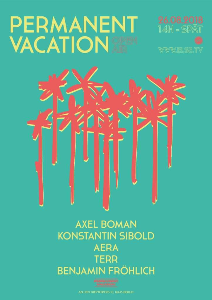 Permanent Vacation Open Air /w. Axel Boman, Konstantin Sibold, Aera & More - Página frontal
