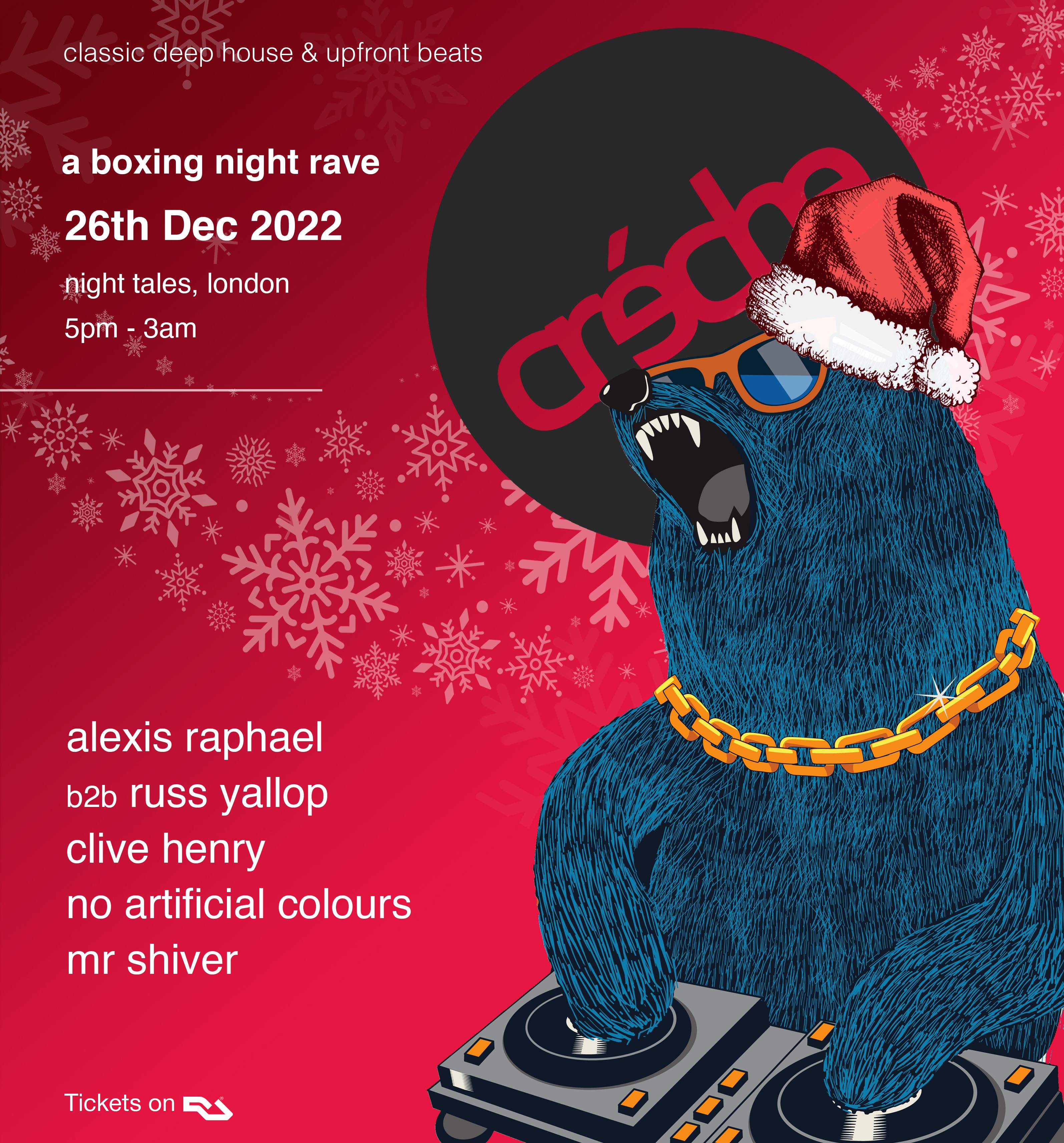 Creche 10 Hour 13th Birthday- 'A Boxing Night Rave' (winter proof heated terrace and warehouse) - Página frontal