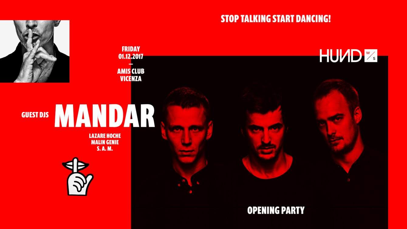 Hund Opening Party with Mandar - フライヤー表