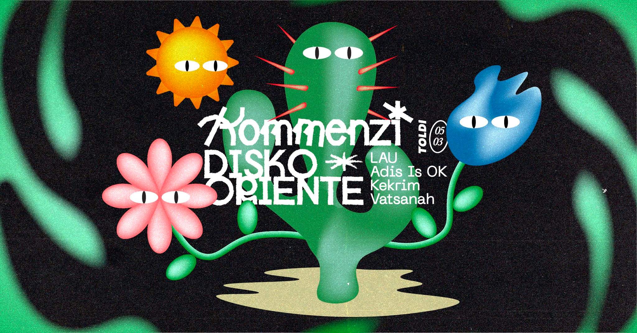 Kommenzi x Disko Oriente - フライヤー表