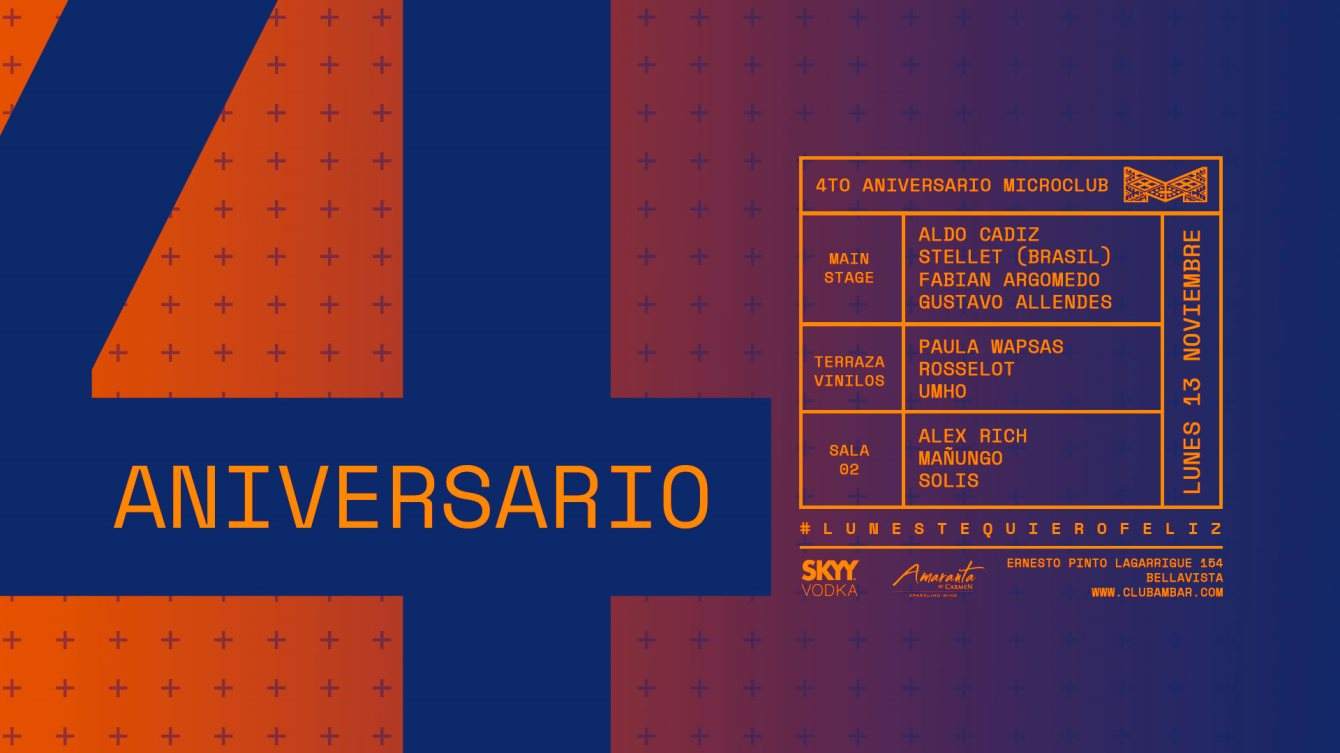 Microclub Aniversario 4 Años - Página frontal